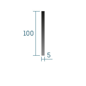 Profil Hartfaserblende 10cm