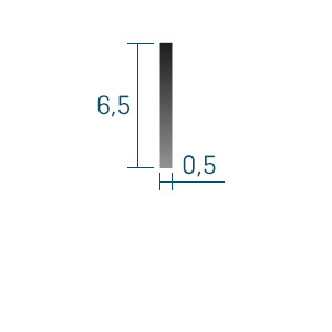 Profil Hartfaserblende 6,5cm