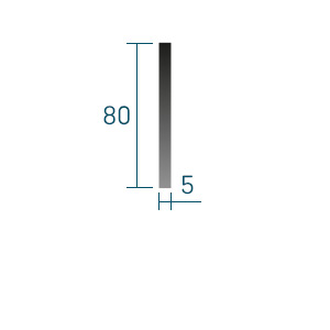 Profil Hartfaserblende 8cm