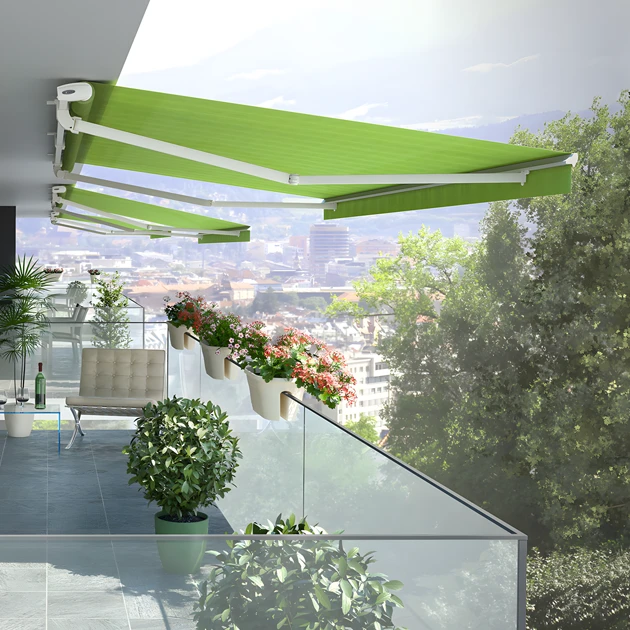 Offene Gelenkarmmarkise Eco-Luxe