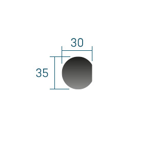 Profil Omegablende 3,5cm