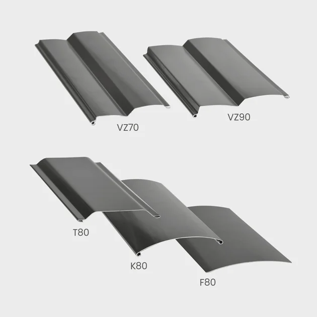 Raffstore Lamellen-Geometrien