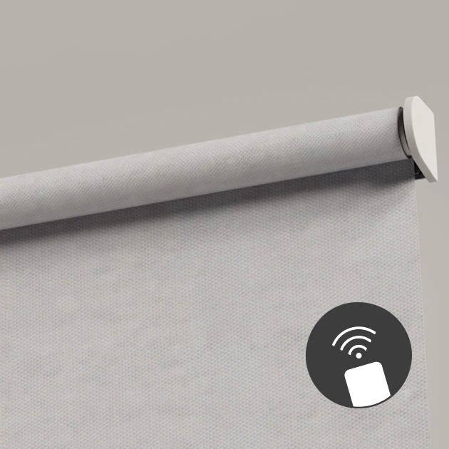 Rollo mit Motor und Fernbedienung bzw. Bedienung mit Wandschalter